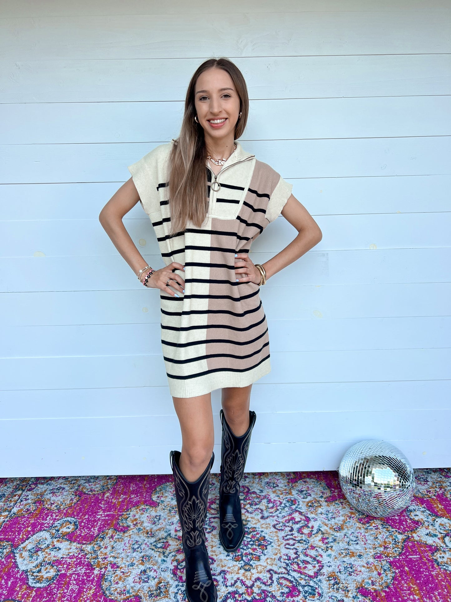 Neutral Hues Colorblock Sweater