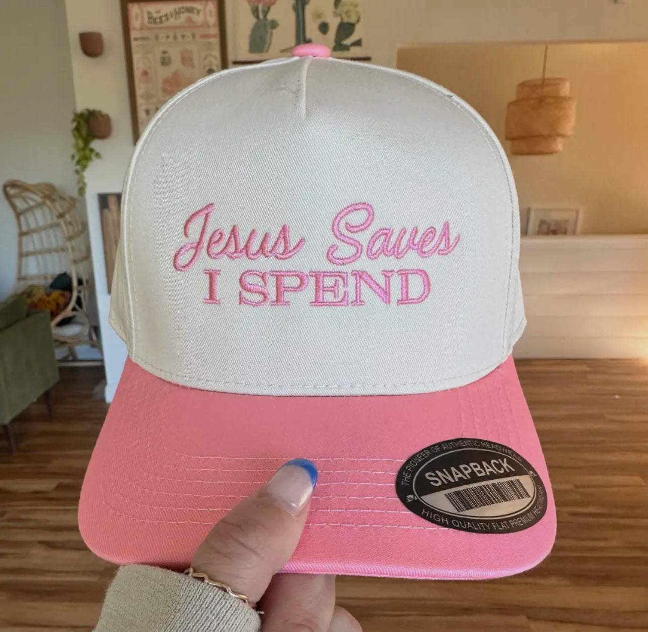Jesus Saves I Spend Trucker Hat