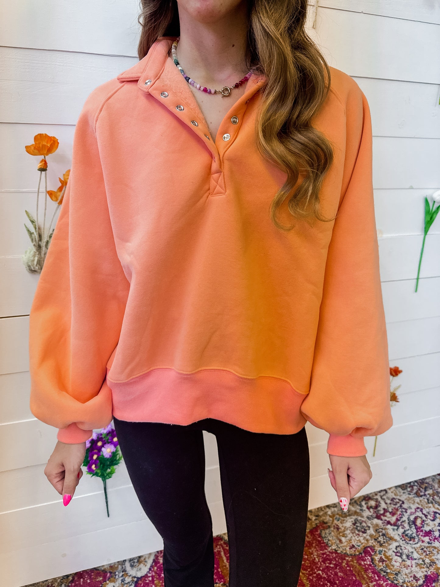 Cloud Pullover - Coral