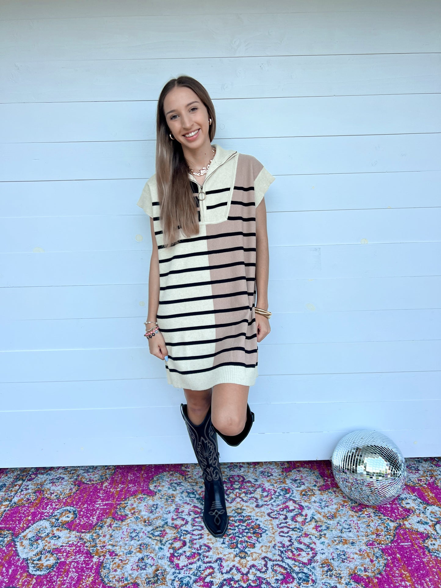 Neutral Hues Colorblock Sweater