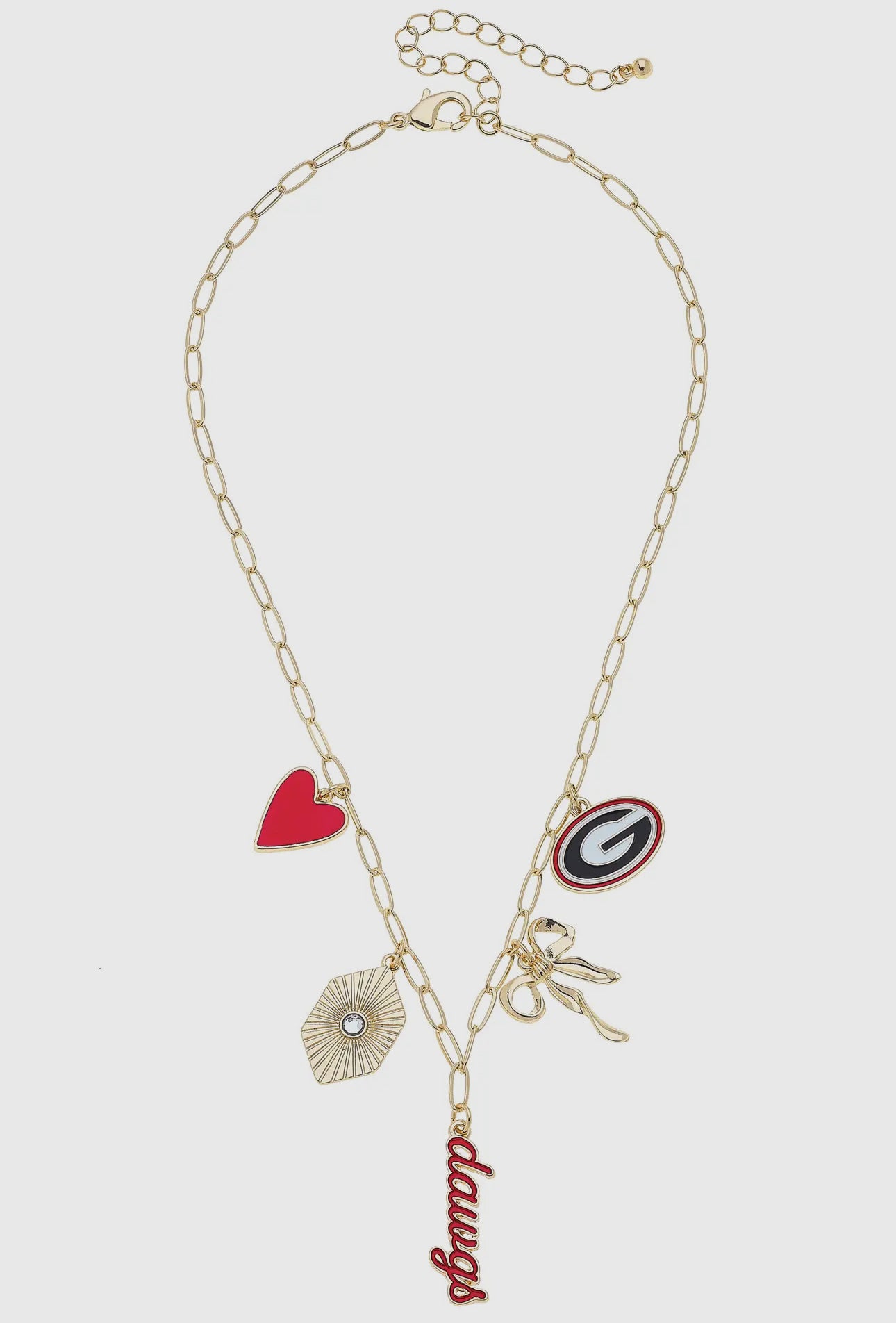 Georgia Bulldogs Charm Necklace