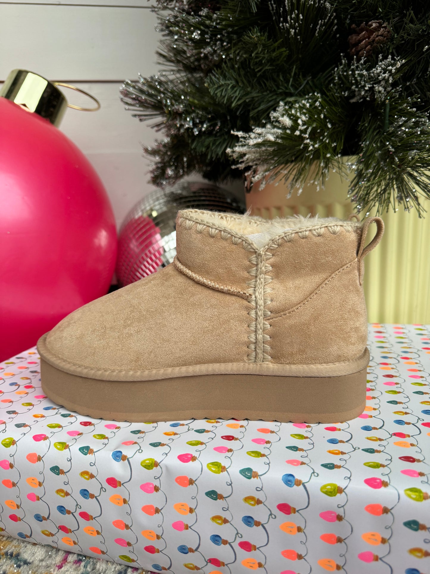 Summit Stitch Platform Boots