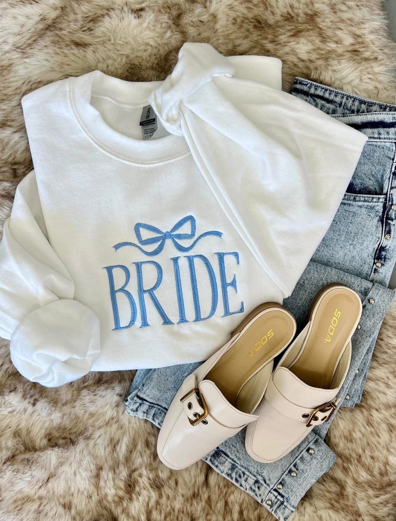 Bride Embroidered Crewneck