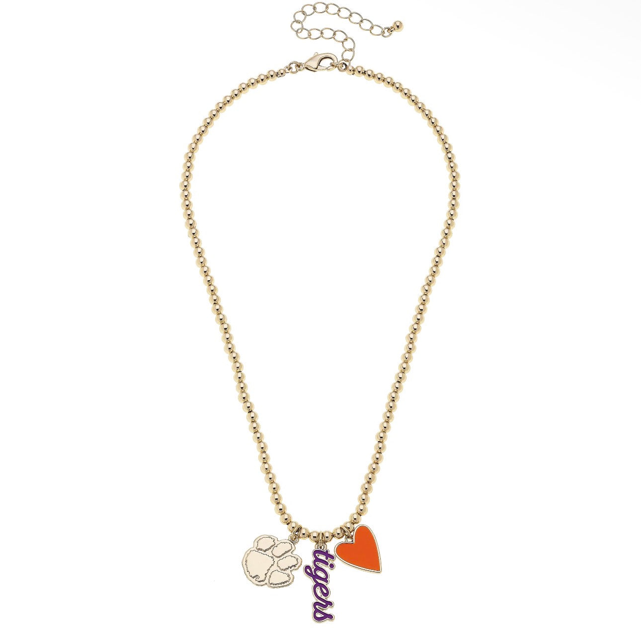 Clemson Tigers Charm Necklace