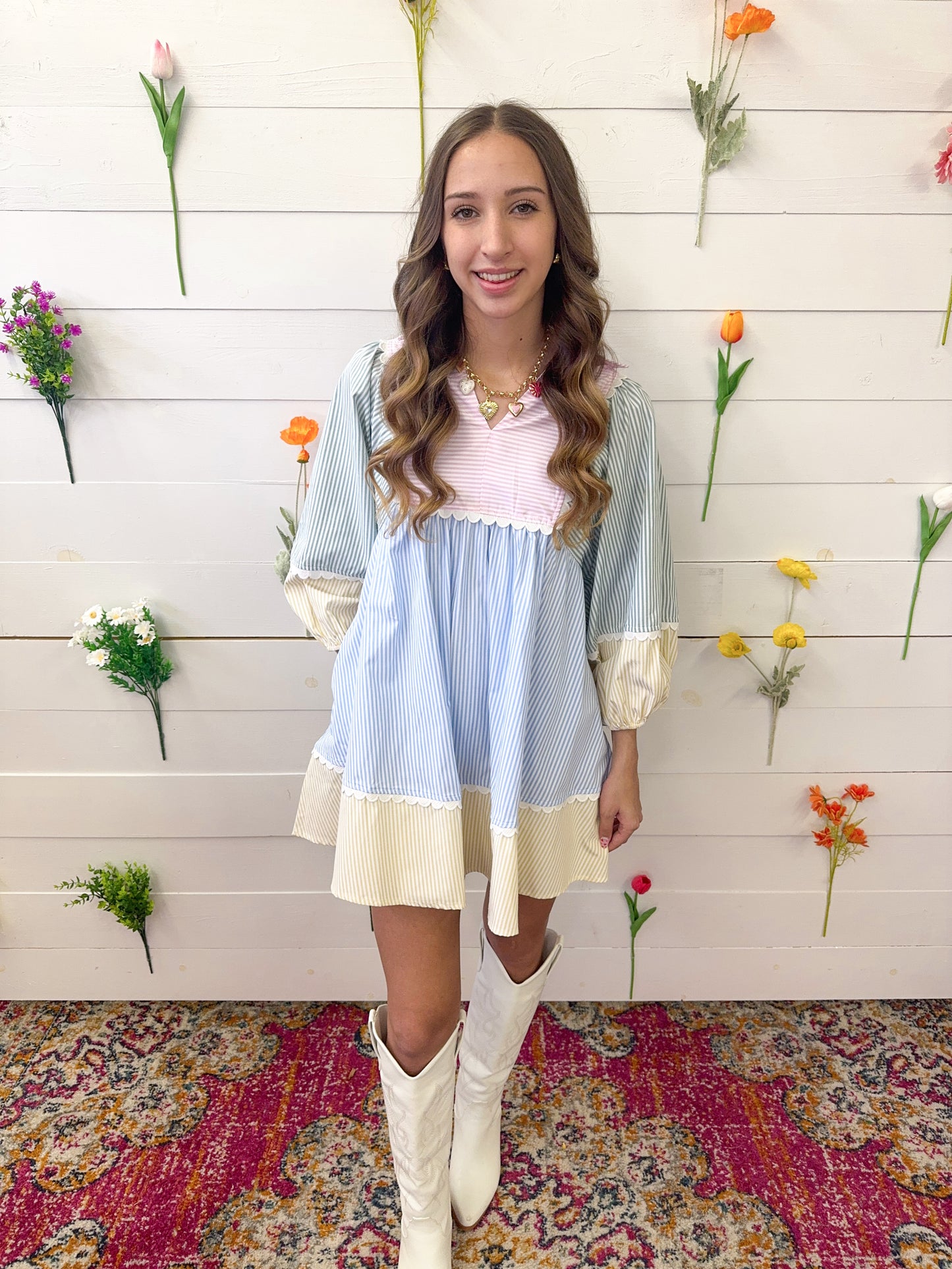 Striped Serenity Dress