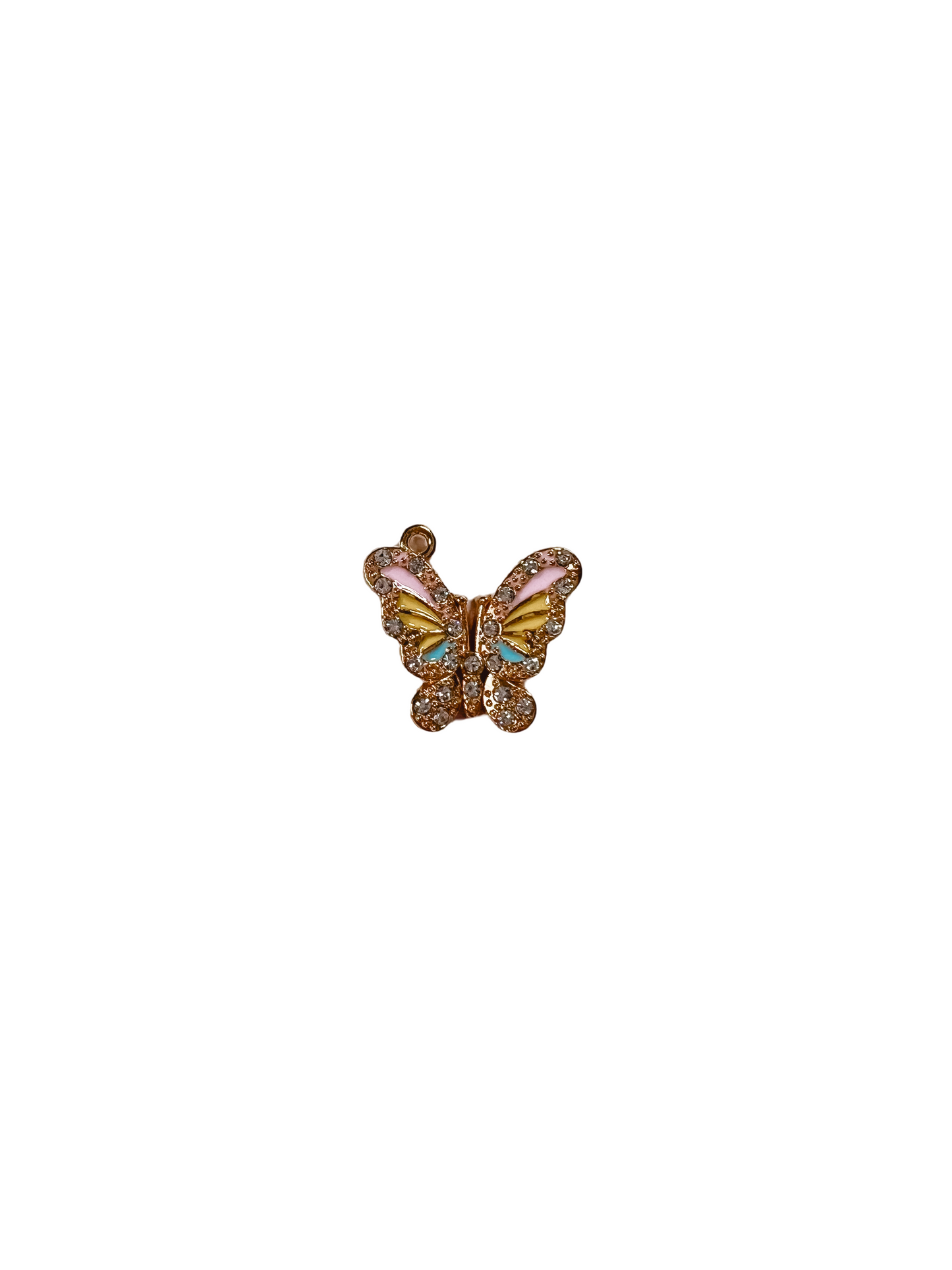 Rhinestone Butterfly Charm