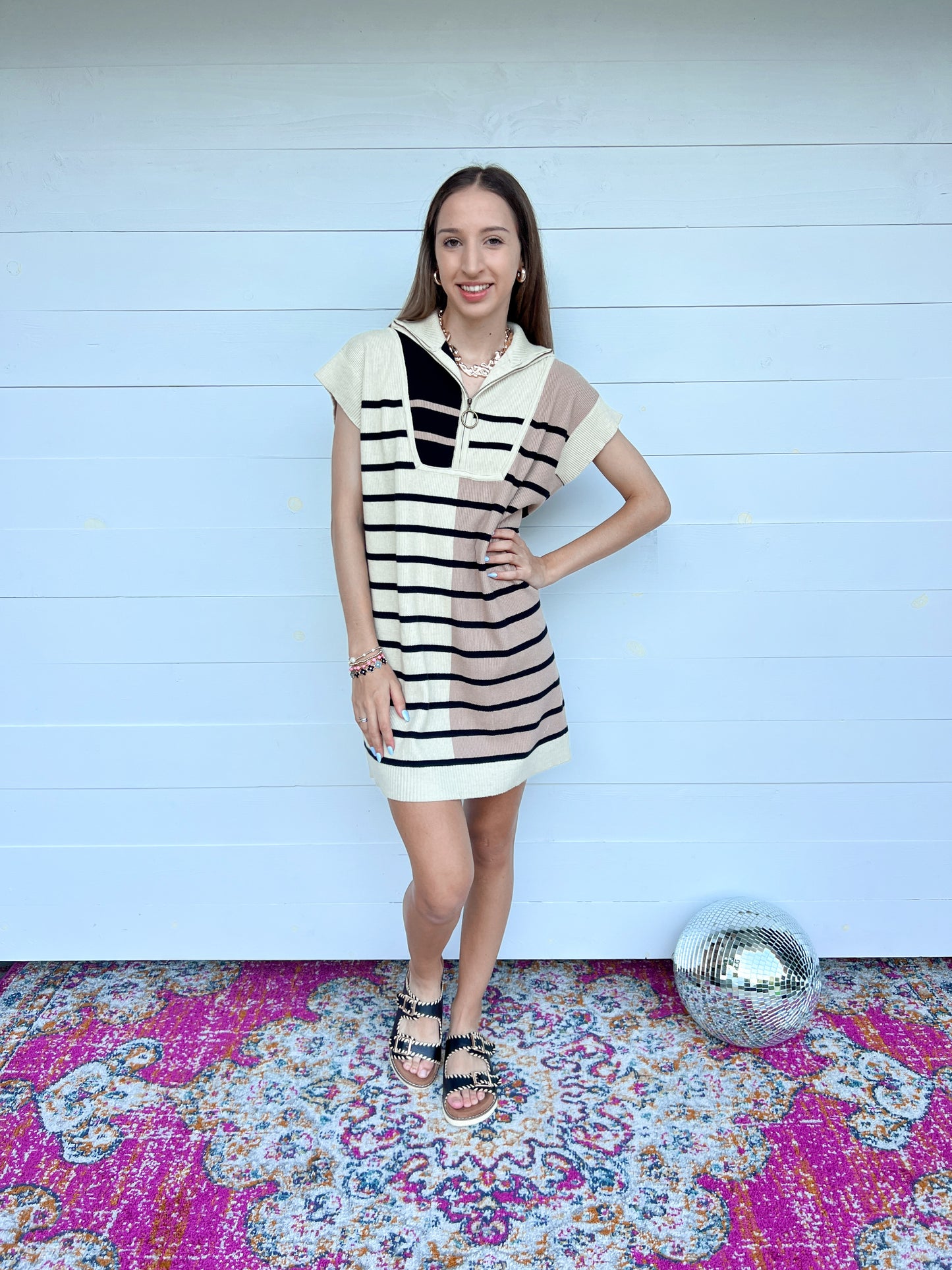 Neutral Hues Colorblock Sweater