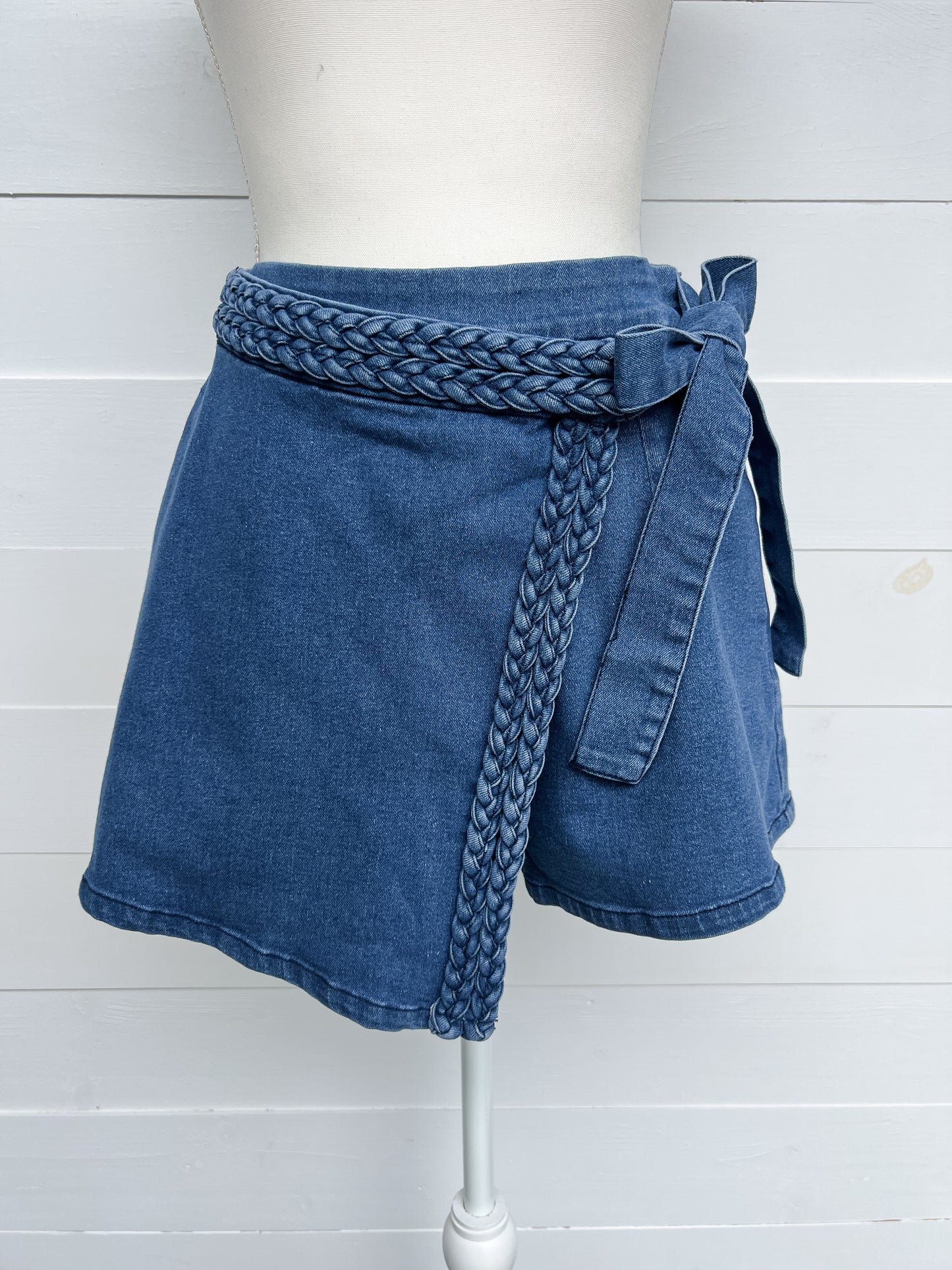 Darling Denim Wrap Skort