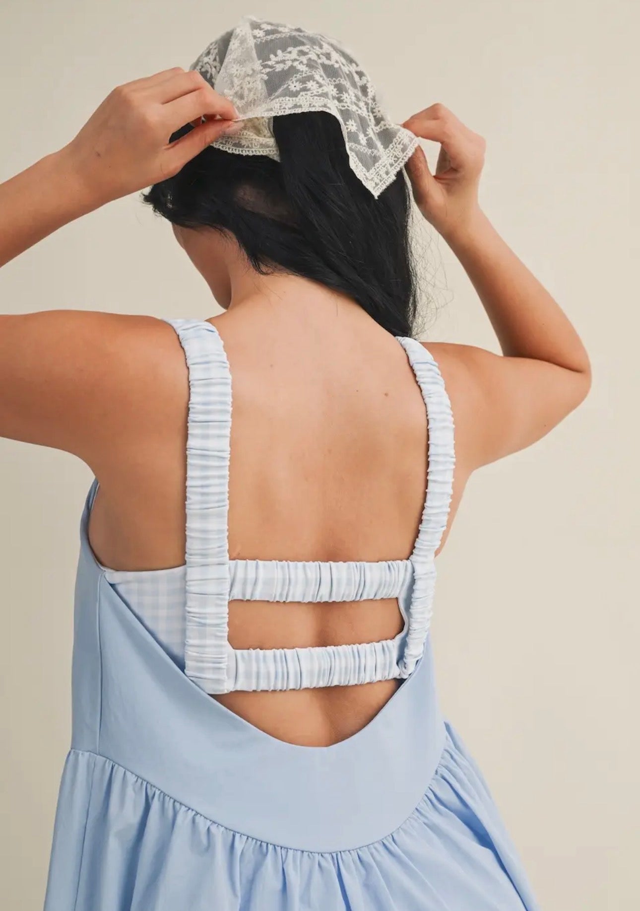 Off Duty Romper Dress - Blue
