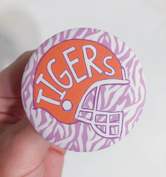 Clemson Helmet Button