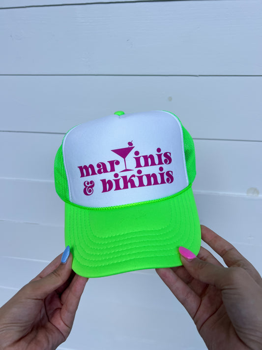 Martinis & Bikinis Trucker Hat