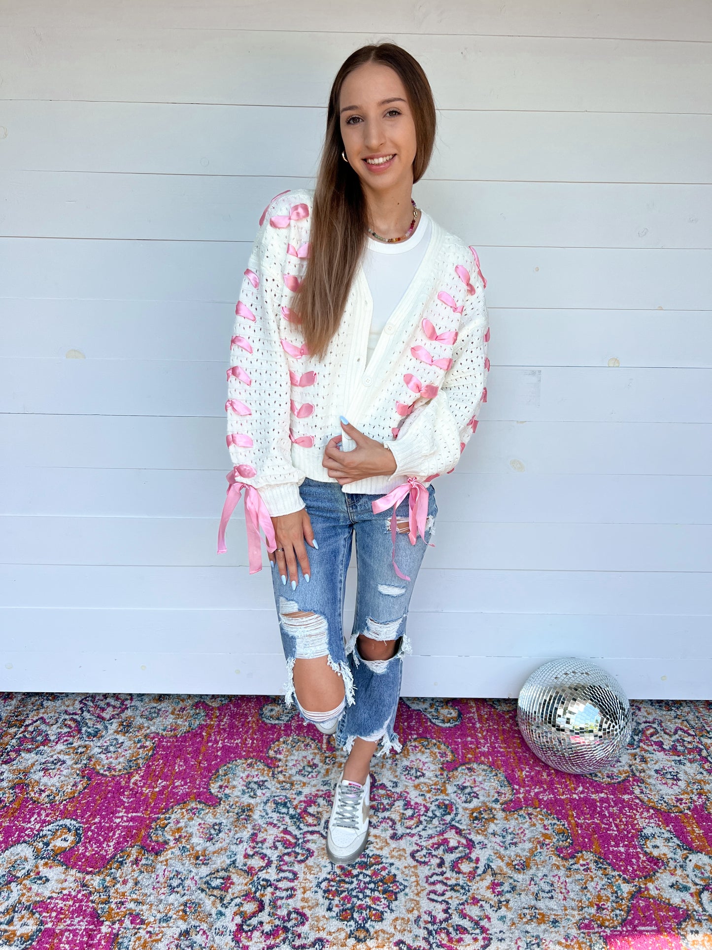 Lace It Up Cardigan