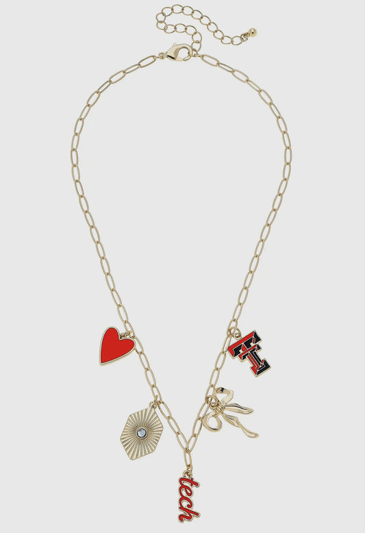 Texas Tech Charm Necklace