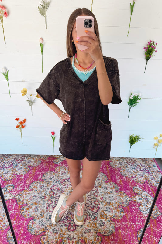 Easy Breezy Romper - Black