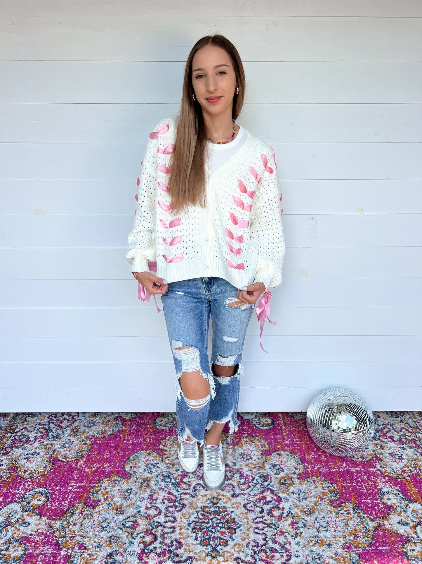 Lace It Up Cardigan