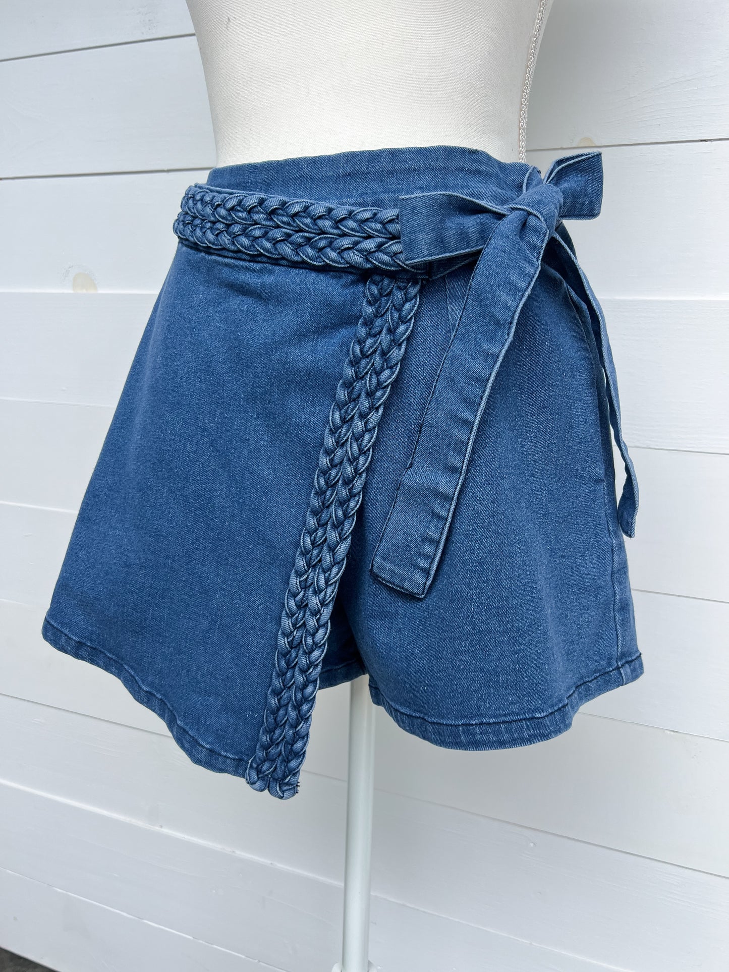 Darling Denim Wrap Skort