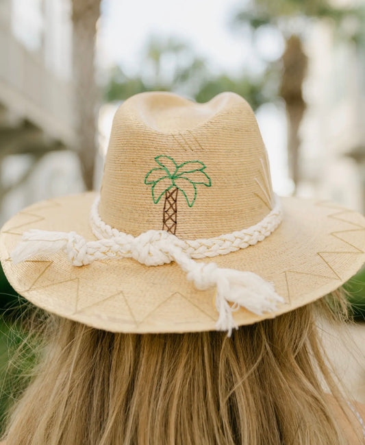 Natural Palm Hat - Playa Palm Tree