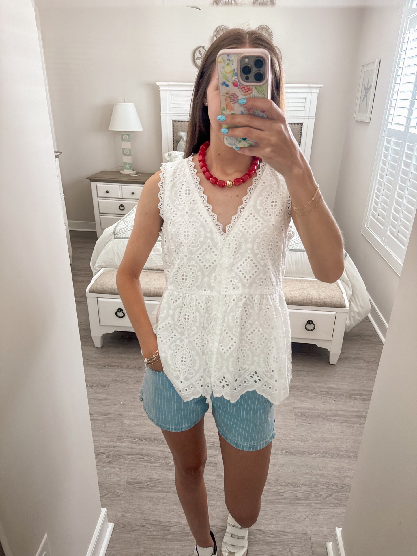 Simply Sweet Eyelet Top