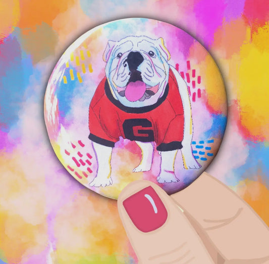 Colorful Dawg Button