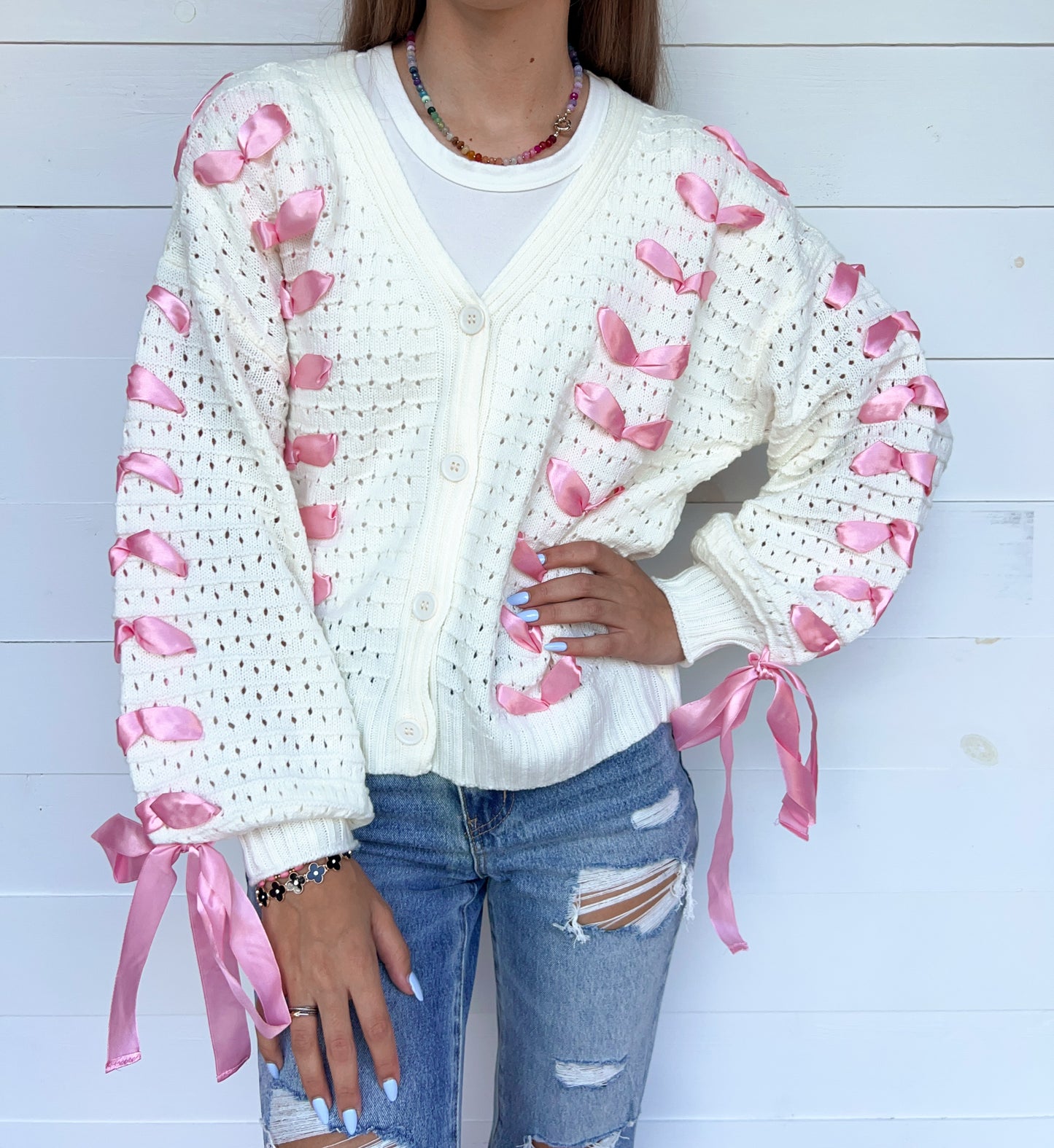 Lace It Up Cardigan