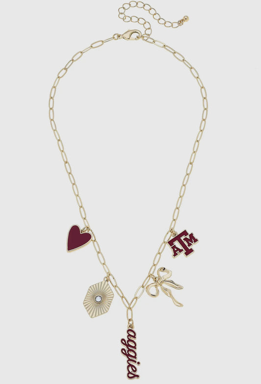 Texas A&M Charm Necklace