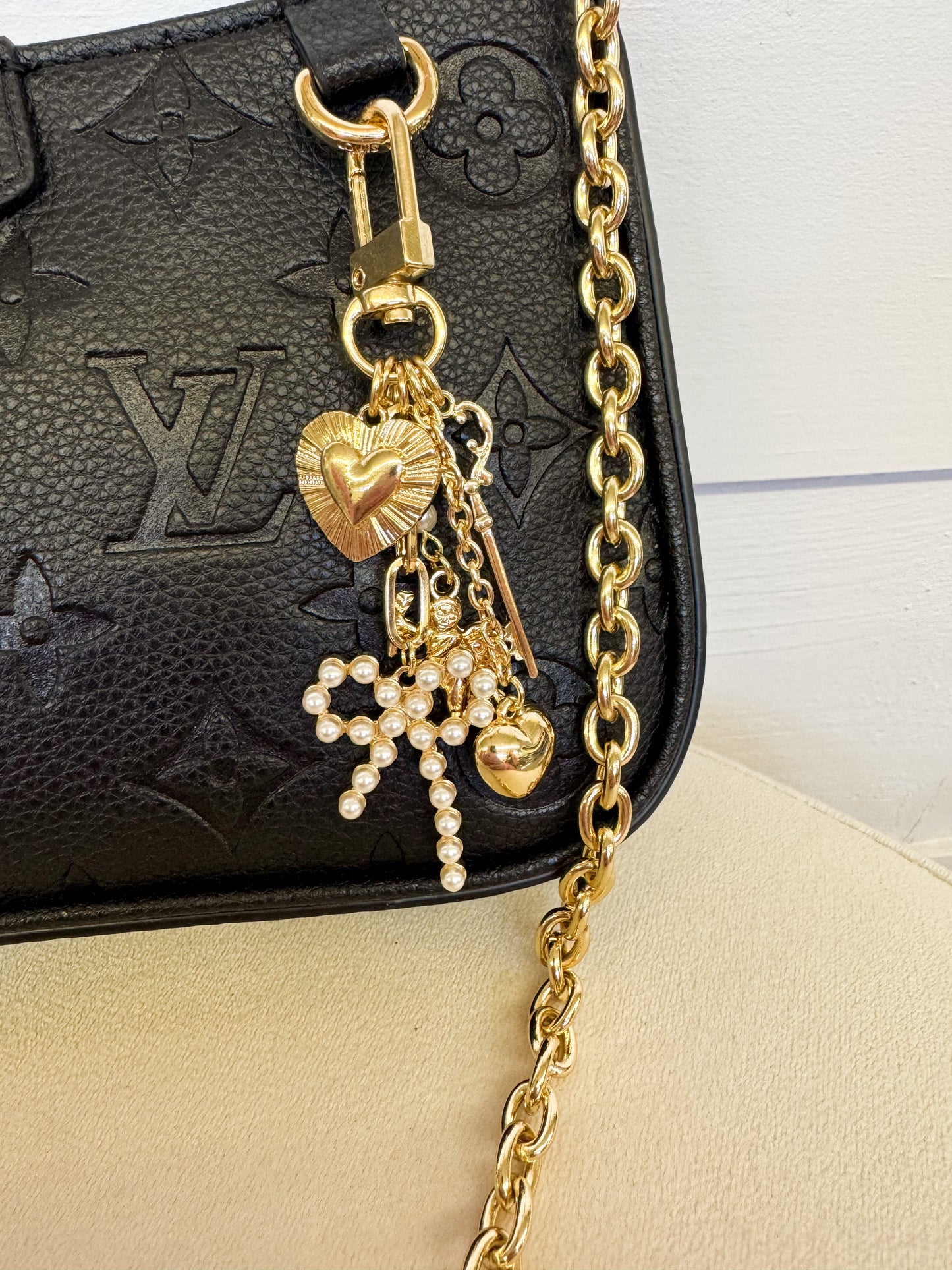 Hearts & Bows Bag Charm