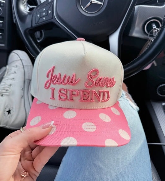 Jesus Saves I Spend Trucker Hat