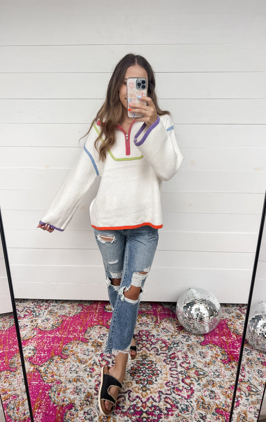 Color Pop Pullover