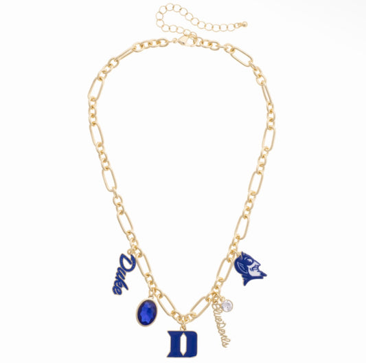Duke Blue Devils Charm Necklace
