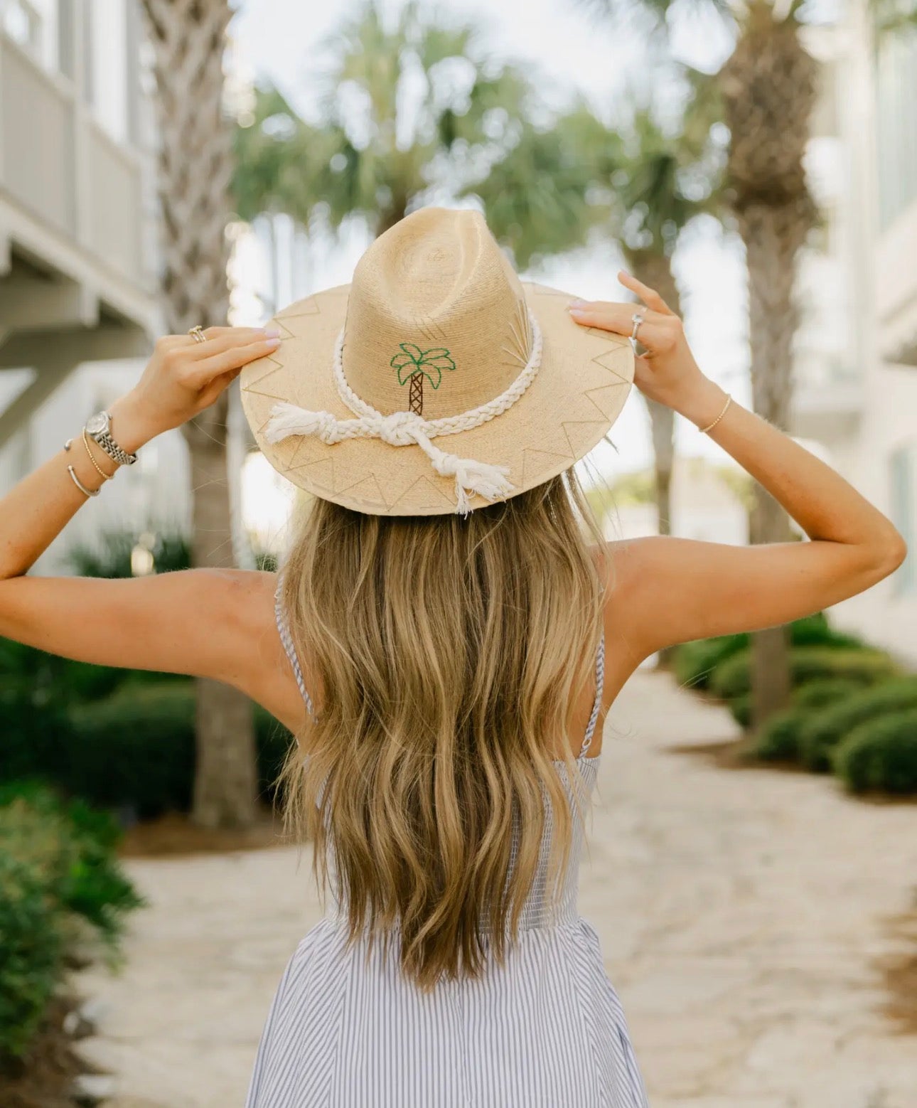 Natural Palm Hat - Playa Palm Tree