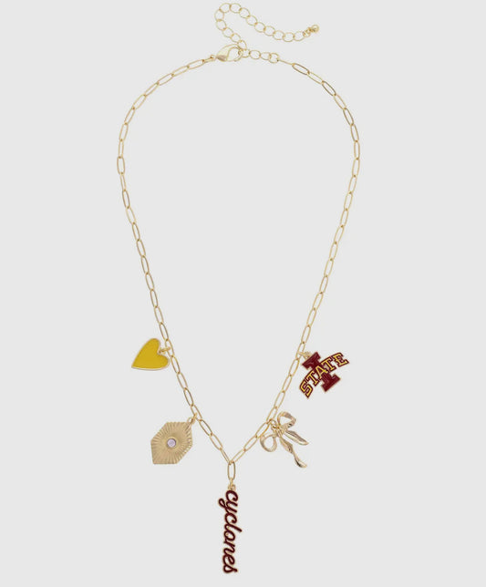 Iowa State Charm Necklace